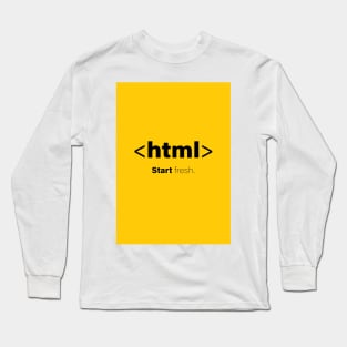 Coding Cards, Colorful Graphics Filled With HTML Coding Jokes Long Sleeve T-Shirt